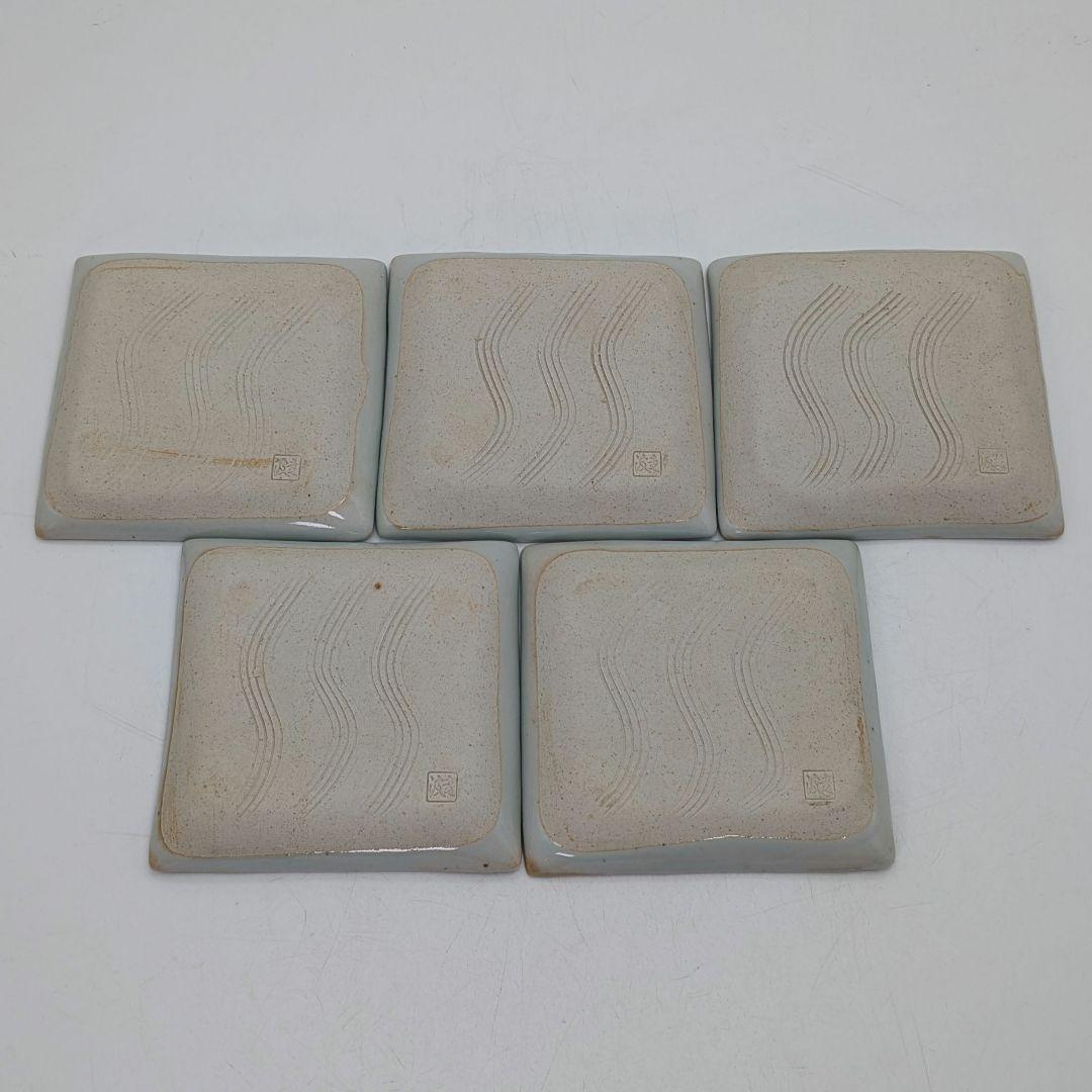 六代目 佐藤走波 有田焼 染錦唐子遊図方銘々皿 共箱 伊万里焼 食器 小皿 角皿