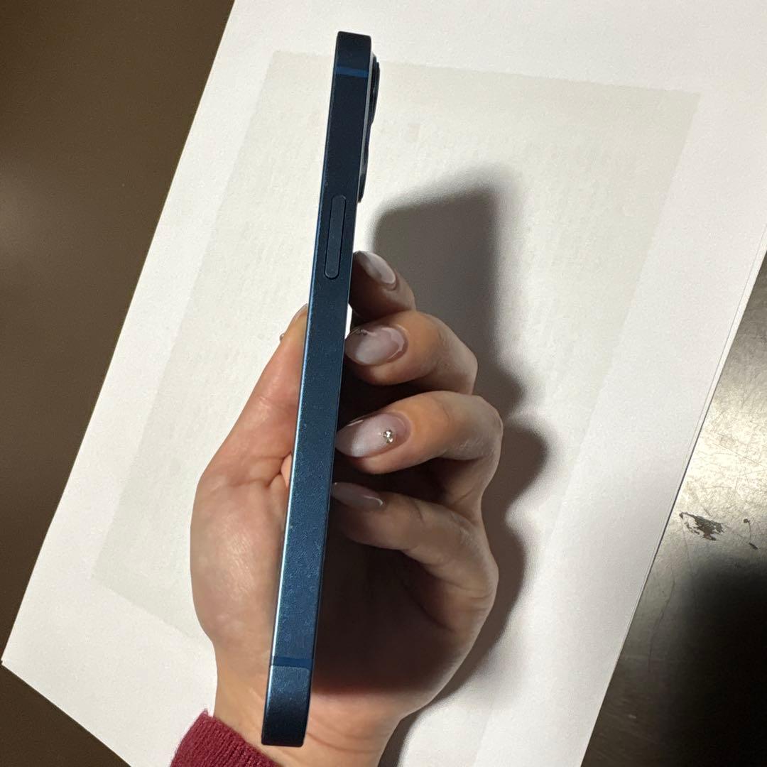 Apple iPhone13 本体 ブルー 128G 裏画面割れ