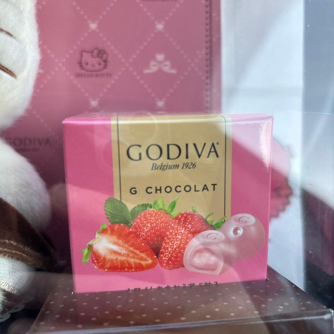 ハローキティゴディバ&ぬいぐるみ（ステッカー、ショッパー付き）