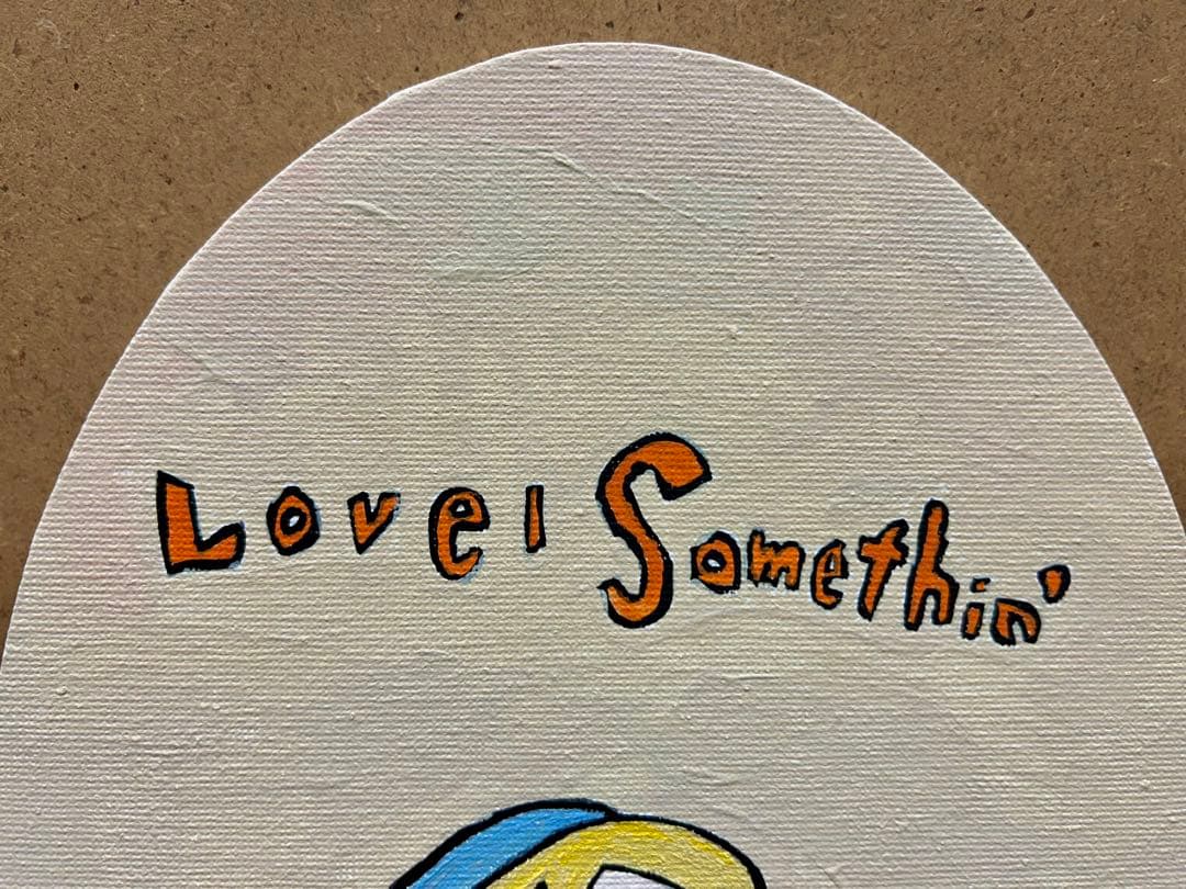 奈良美智　女の子　手描き　233×179mm 油彩　表裏サイン　骨董　絵画