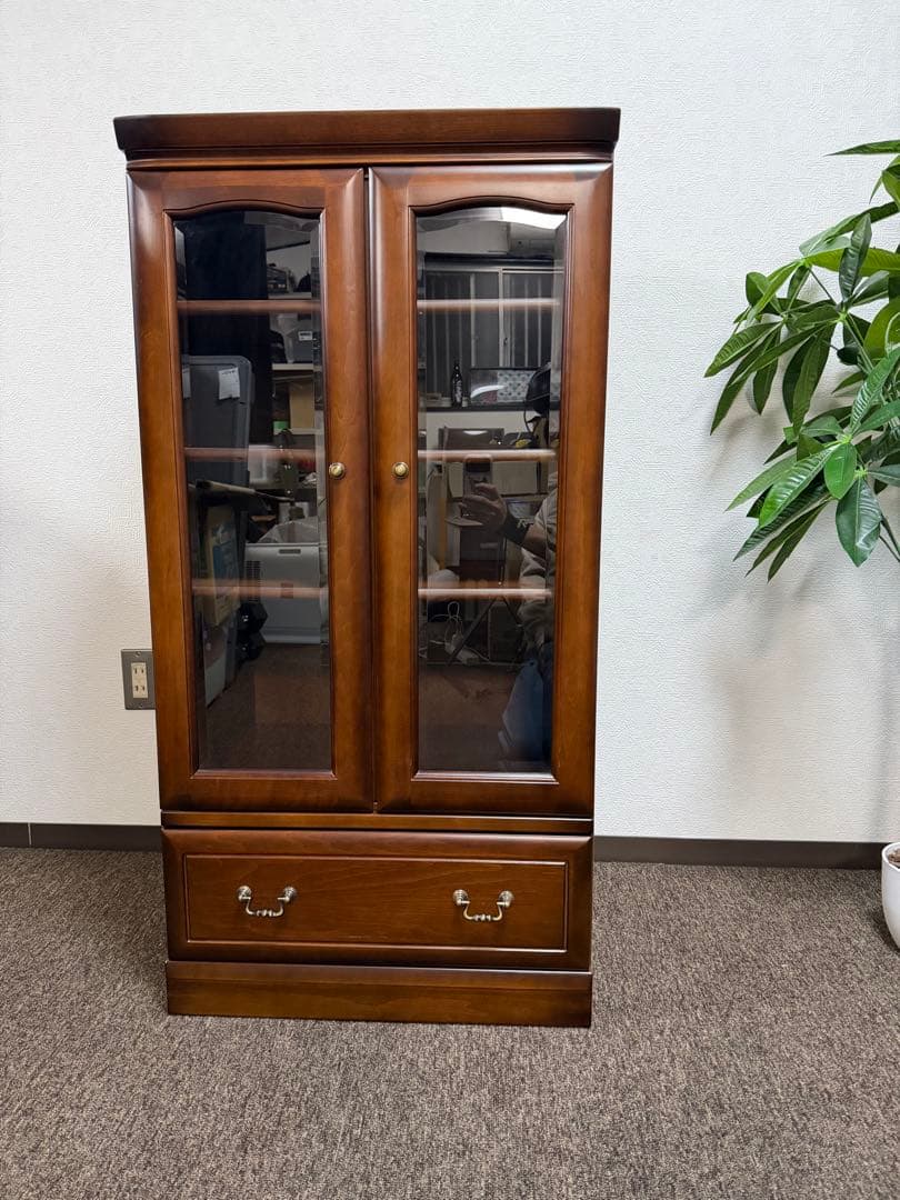 昭和レトロ 武富木工 キャビネット 食器棚 アンティーク調　テネシー