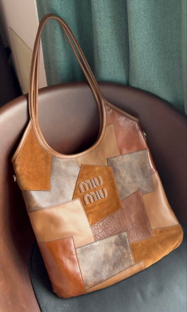 skymiu miu IVY TOTEレザートートバック