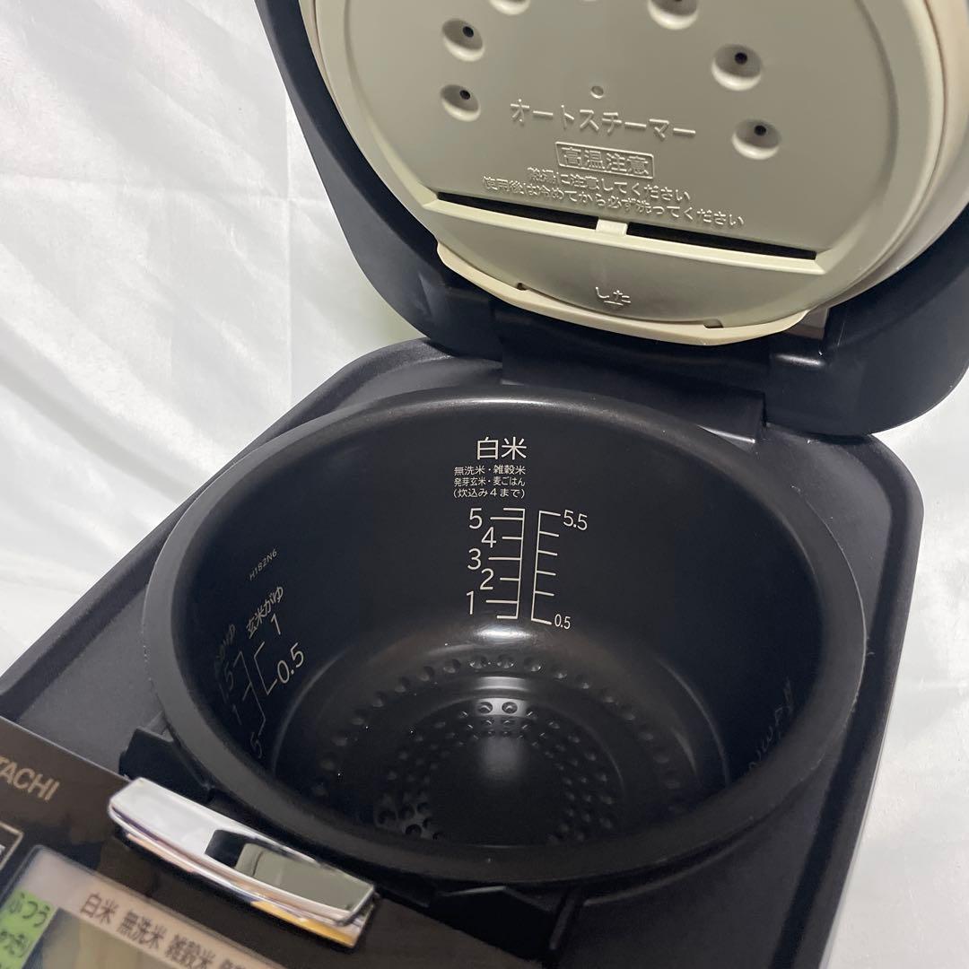 22年製5.5合 日立 圧力&スチームふっくら御膳 RZ-TS105M ブラック