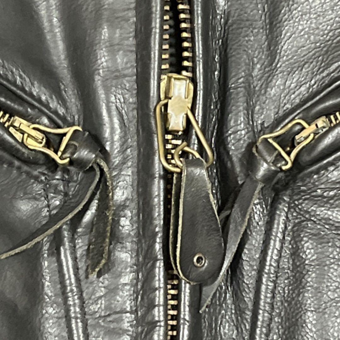 USA製 SCHOTT ショット シングルライダース Dポケット レザー 黒 M