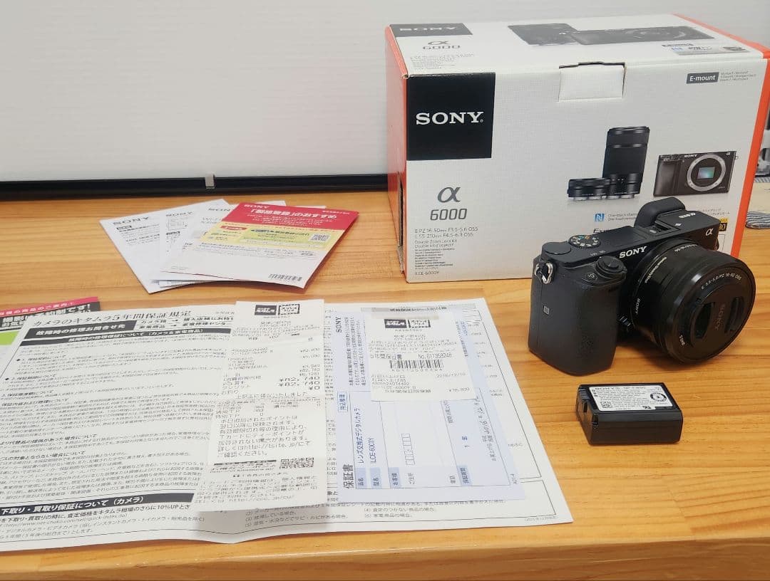 【動作良好】SONY ミラーレス一眼 α6000 パワーズームレンズキット 黒