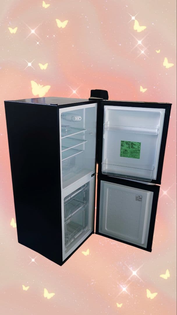 冷蔵庫、アイリスオーヤマ冷蔵庫、小型冷蔵庫、単身冷蔵庫、黒冷蔵庫、1人用冷蔵庫