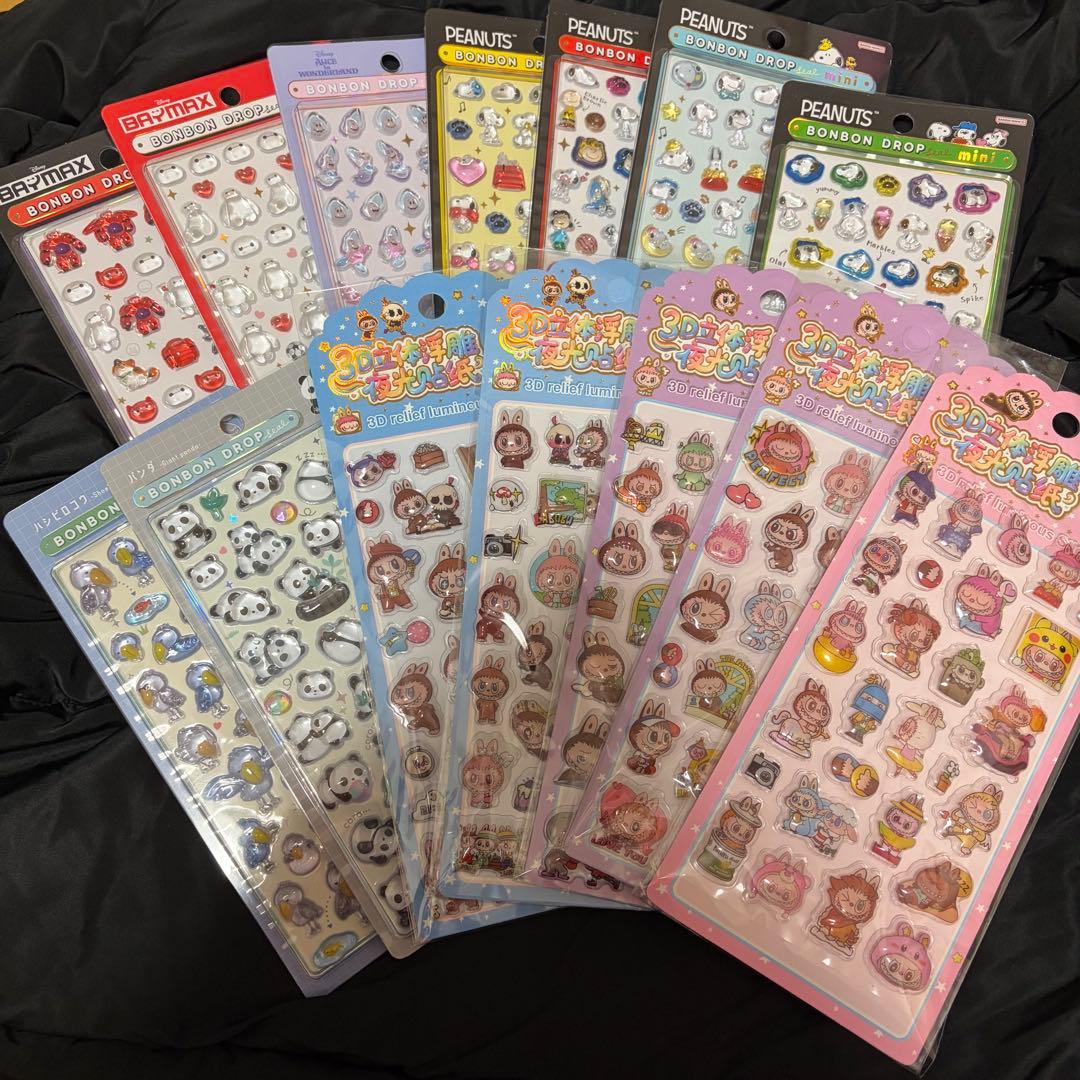 キャラクタードロップシールセット