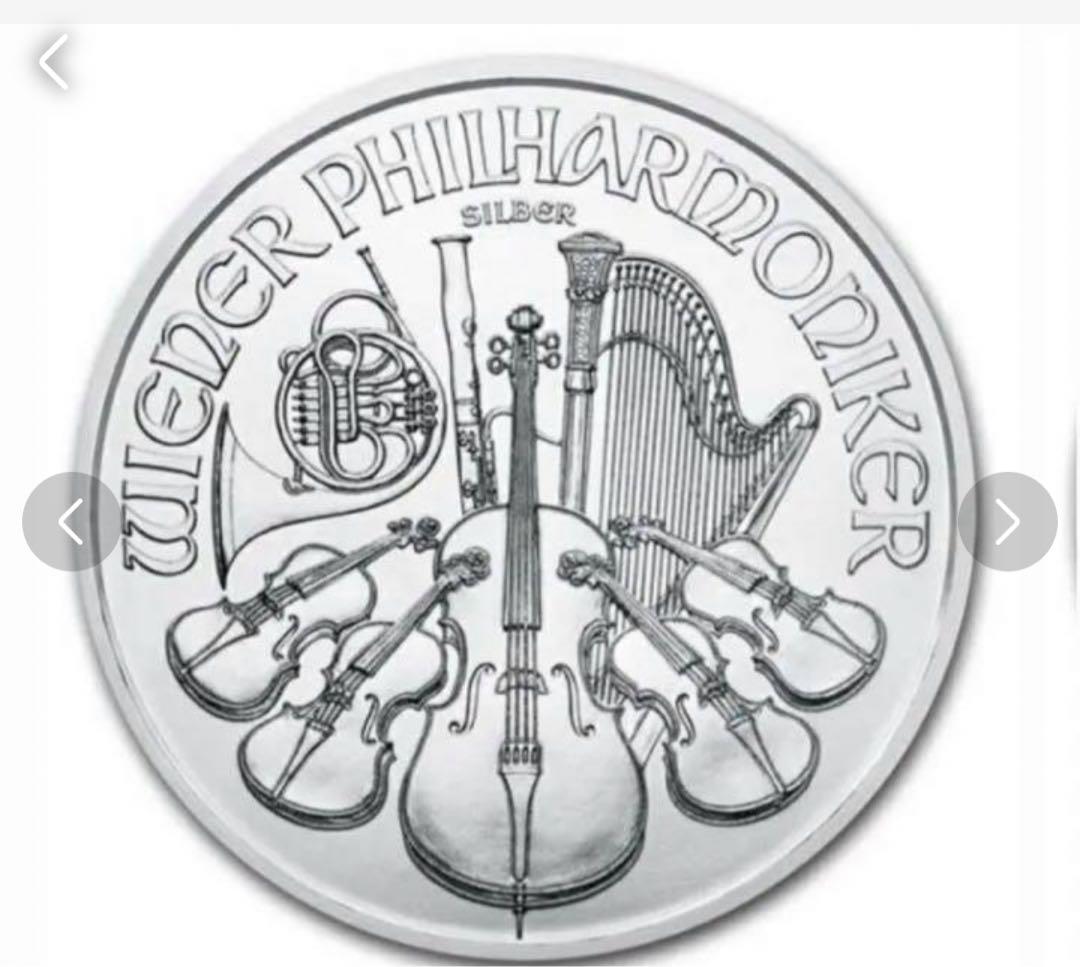 オーストリアウイーン銀貨1オンス2021【クリアケース付き】5枚【新品未使用】