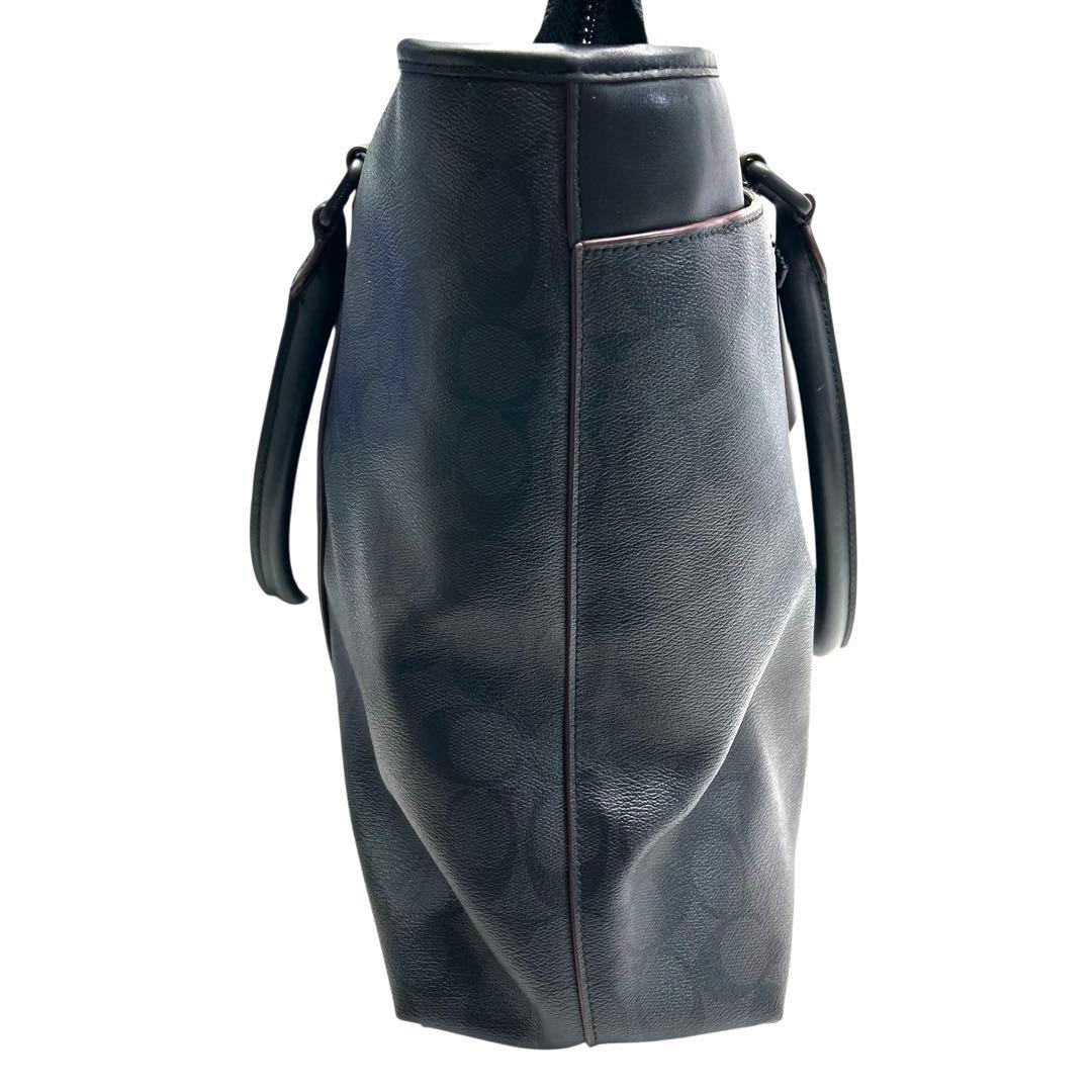 COACH コーチ　ビジネスバッグ　トートバッグ　2way シグネチャー　黒