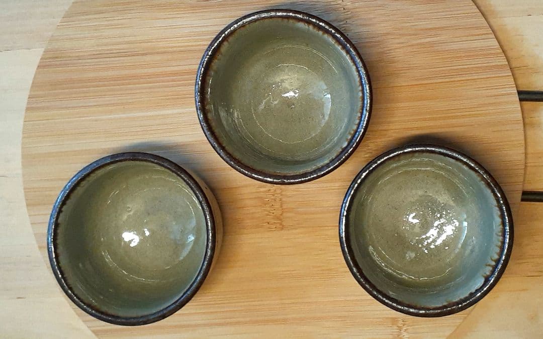 金城敏男 魚紋  湯呑茶碗 3客 金城一門 やちむん壺屋焼