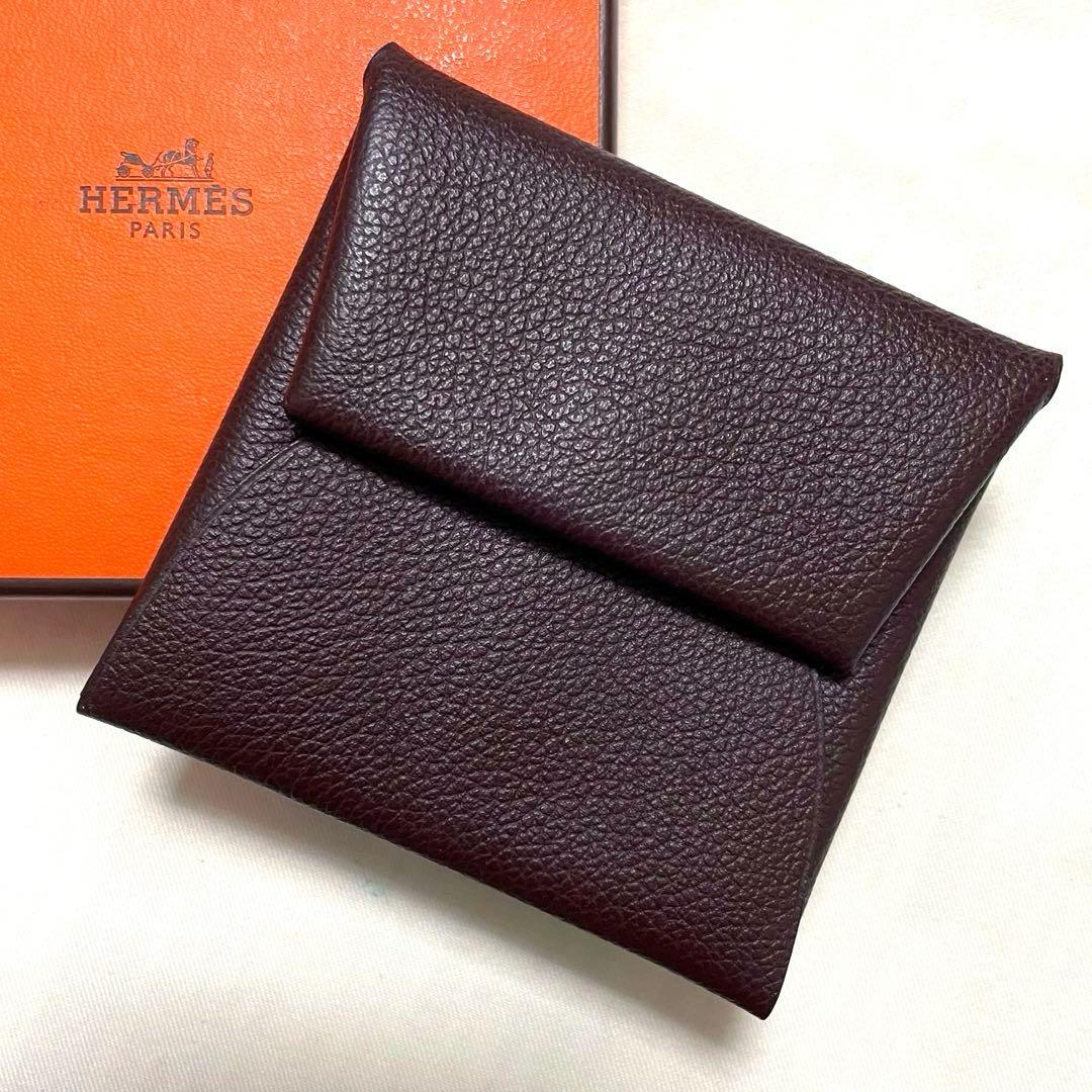 【良品】HERMES ケース バスティア ヴェルソ バイカラー