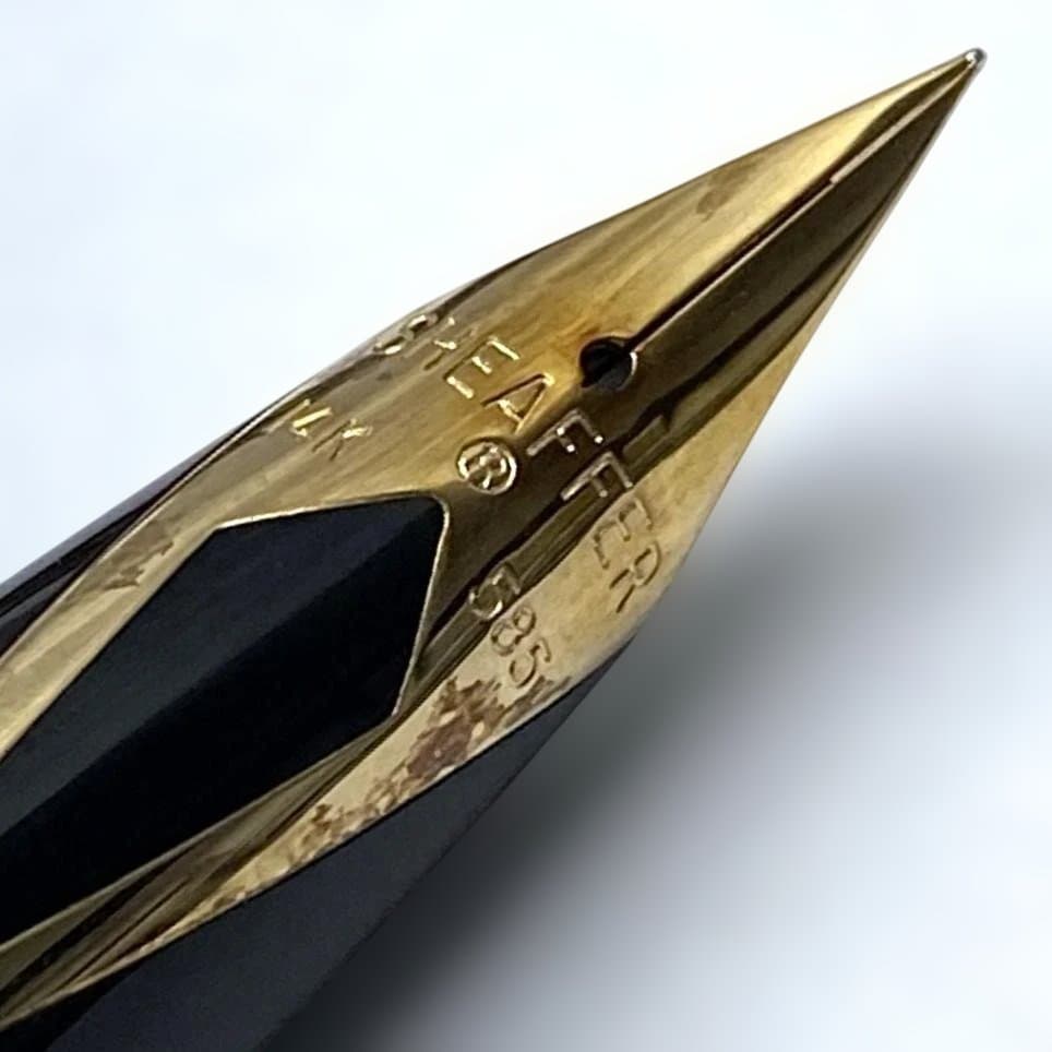 美品 SHEAFFER 14K G.F X CASING ゴールド 万年筆