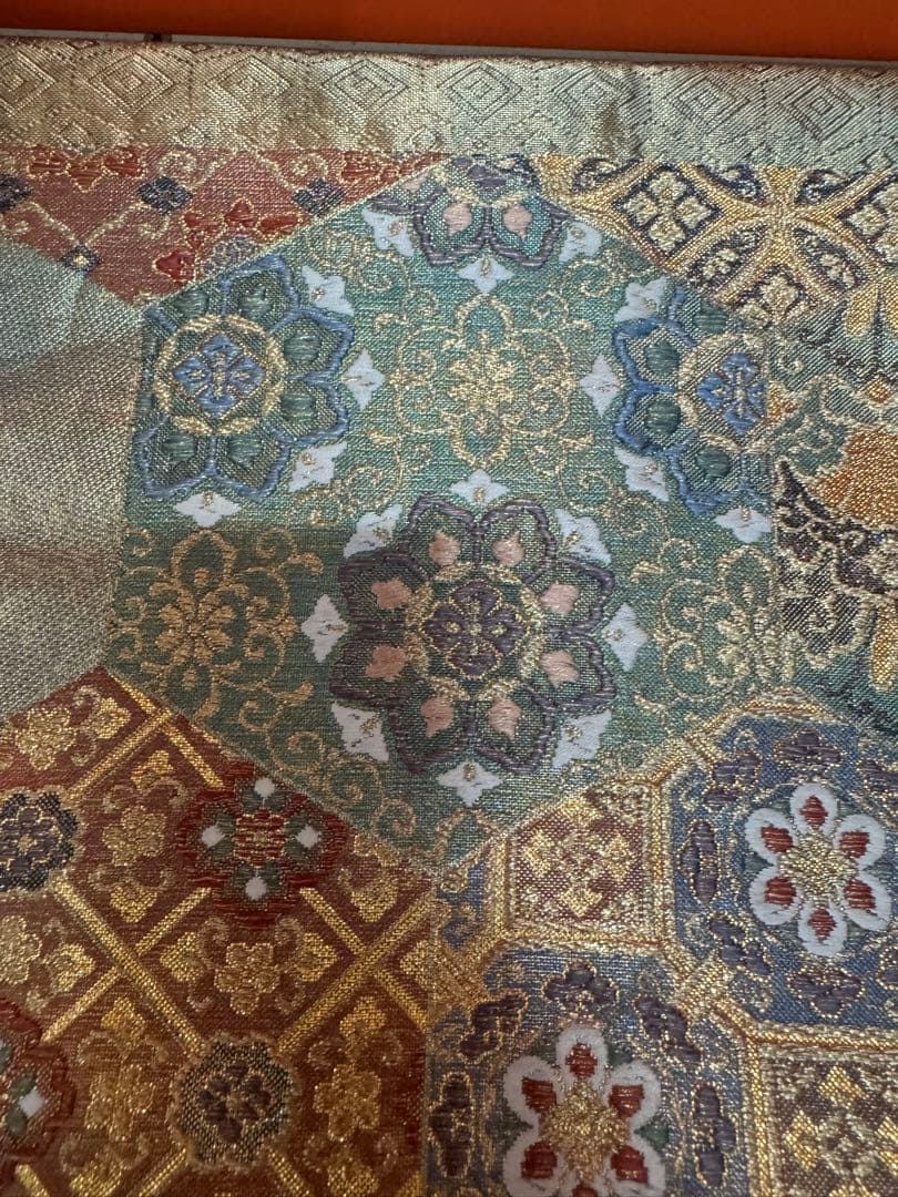 2016 袋帯 古代彫金紋  西陣織   金糸　高級上質上品　約440cm未使用