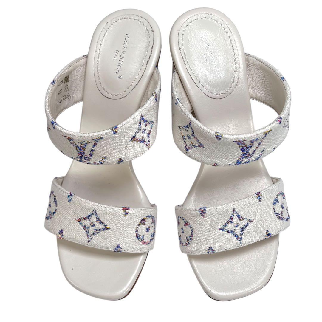 美品 LOUIS VUITTON シルエット ミュール モノグラム 37