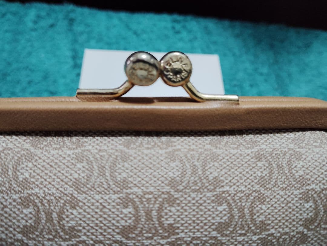 CELINE ライトブラウン がま口 ケース