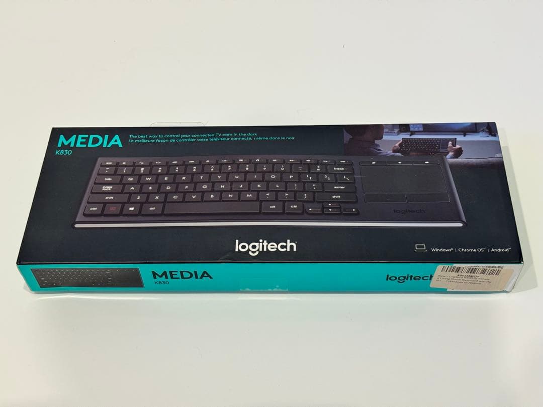 Logitech Media K830 TV ワイヤレスキーボード　英字配列