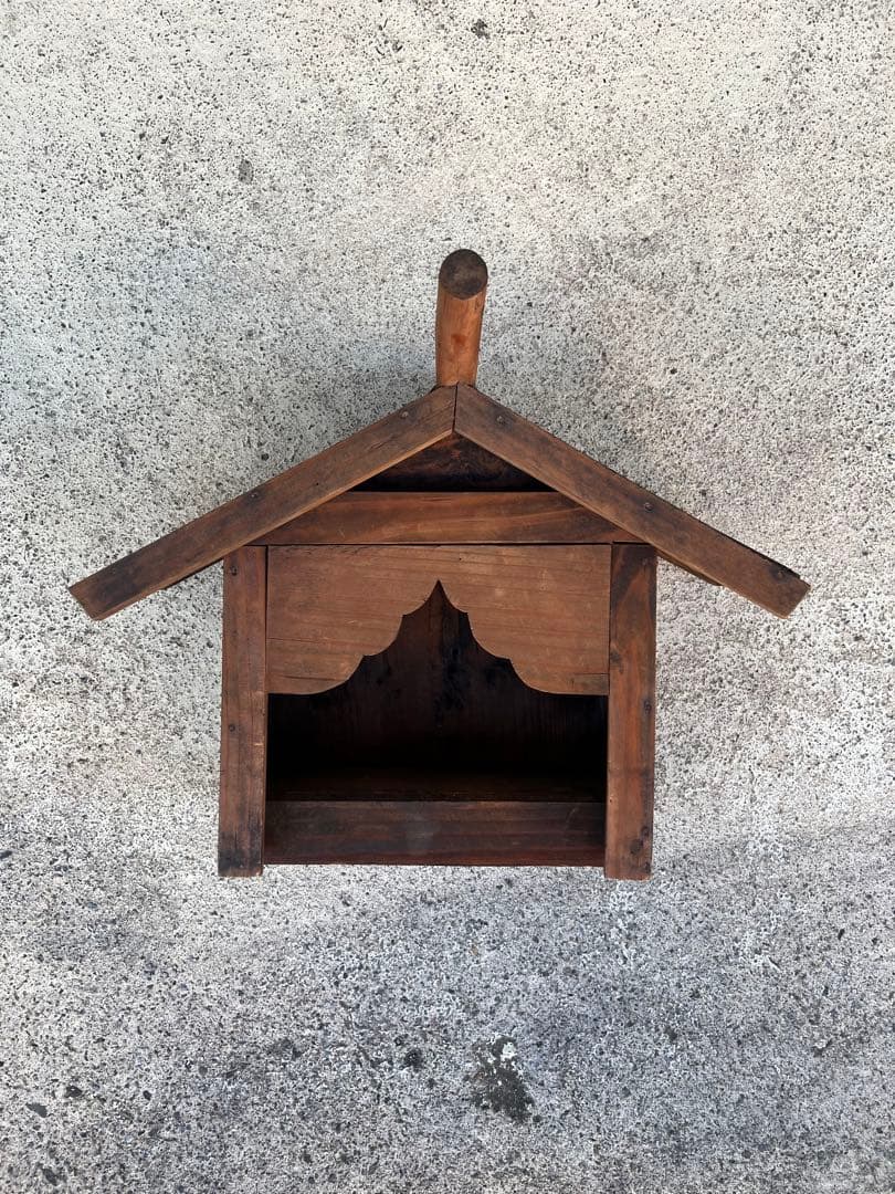 厨子 神棚 木製 時代物 民間信仰 神道 呪物 古物 古道具 古美術 骨董 民藝