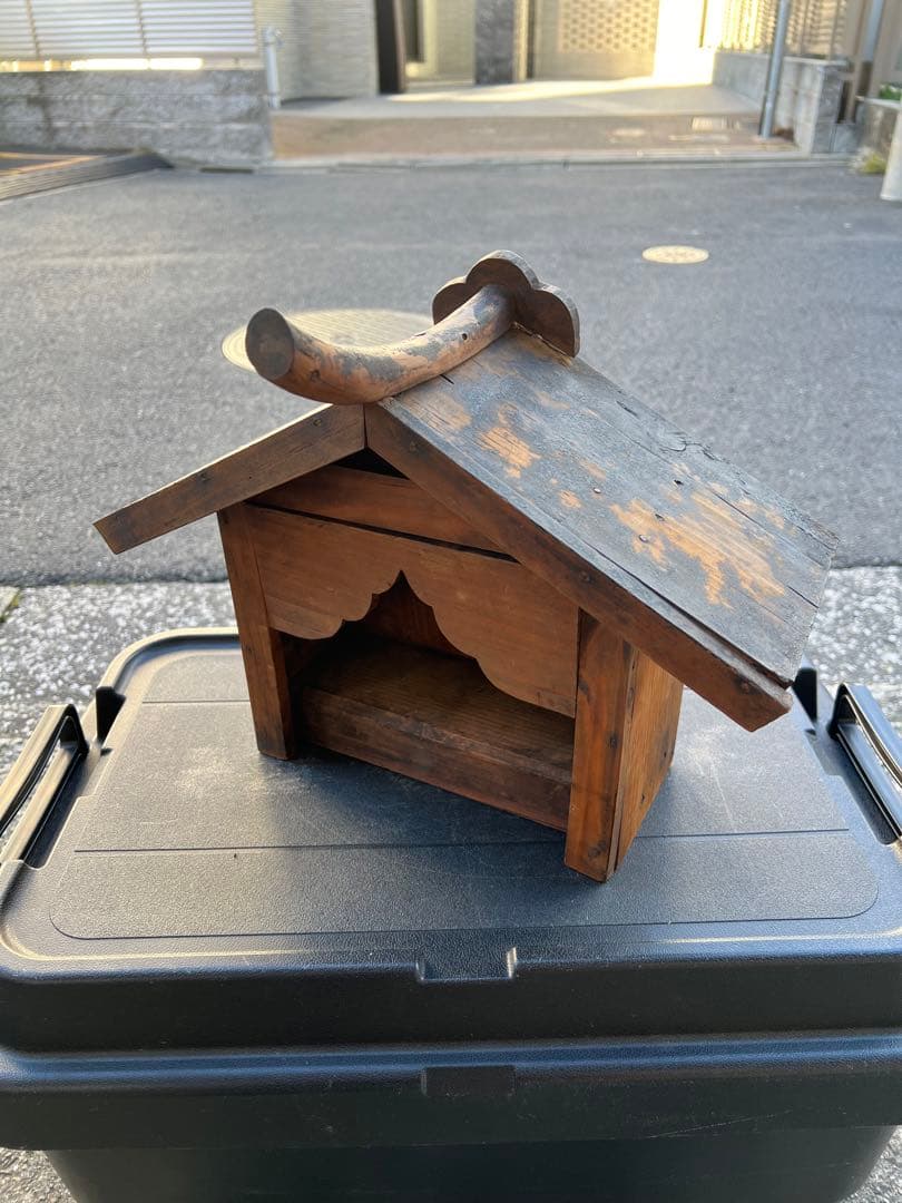 厨子 神棚 木製 時代物 民間信仰 神道 呪物 古物 古道具 古美術 骨董 民藝