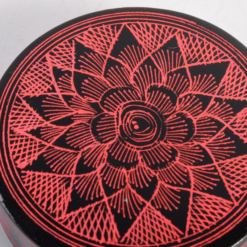 茶道具　蒟醤塗　キンマ　棗　表千家　堀内宗完(兼中斎)極め箱　V　8277