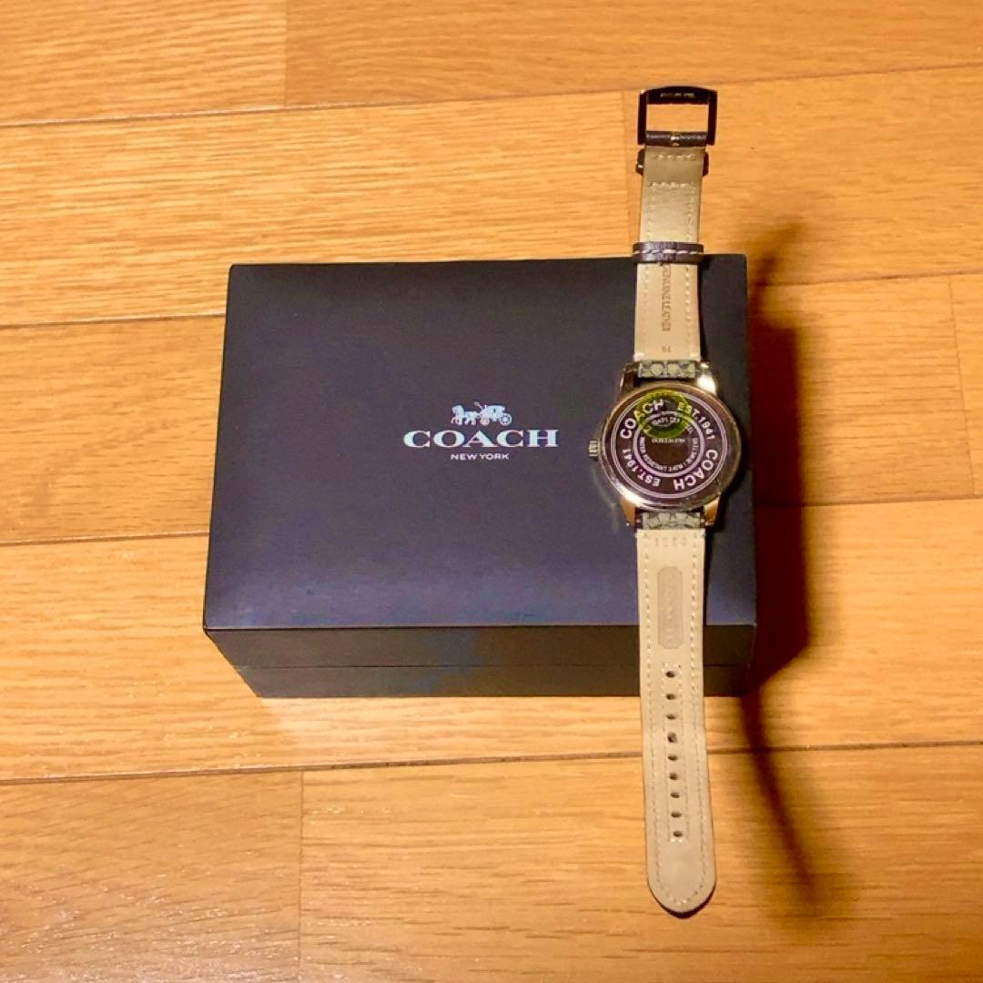 極美品 COACH 腕時計 箱付き シグネチャー