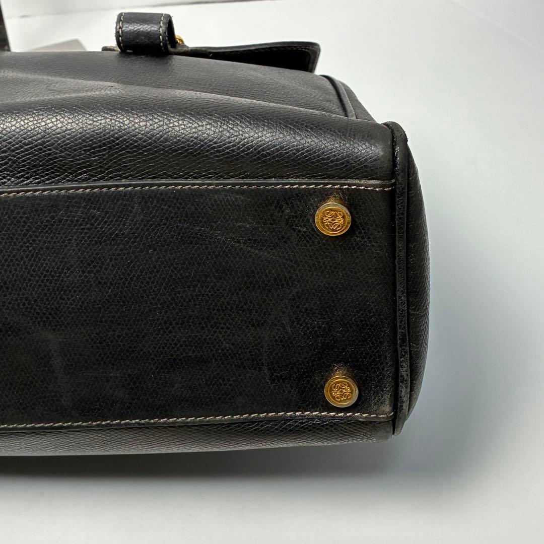 【良品】LOEWE　ロエベ　ビジネスバッグ　ブリーフケース　レザー　２WAY　黒