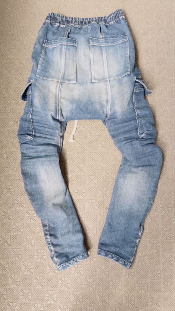 AF ライトブルー サルエルパンツ　a.f artefact メンズ