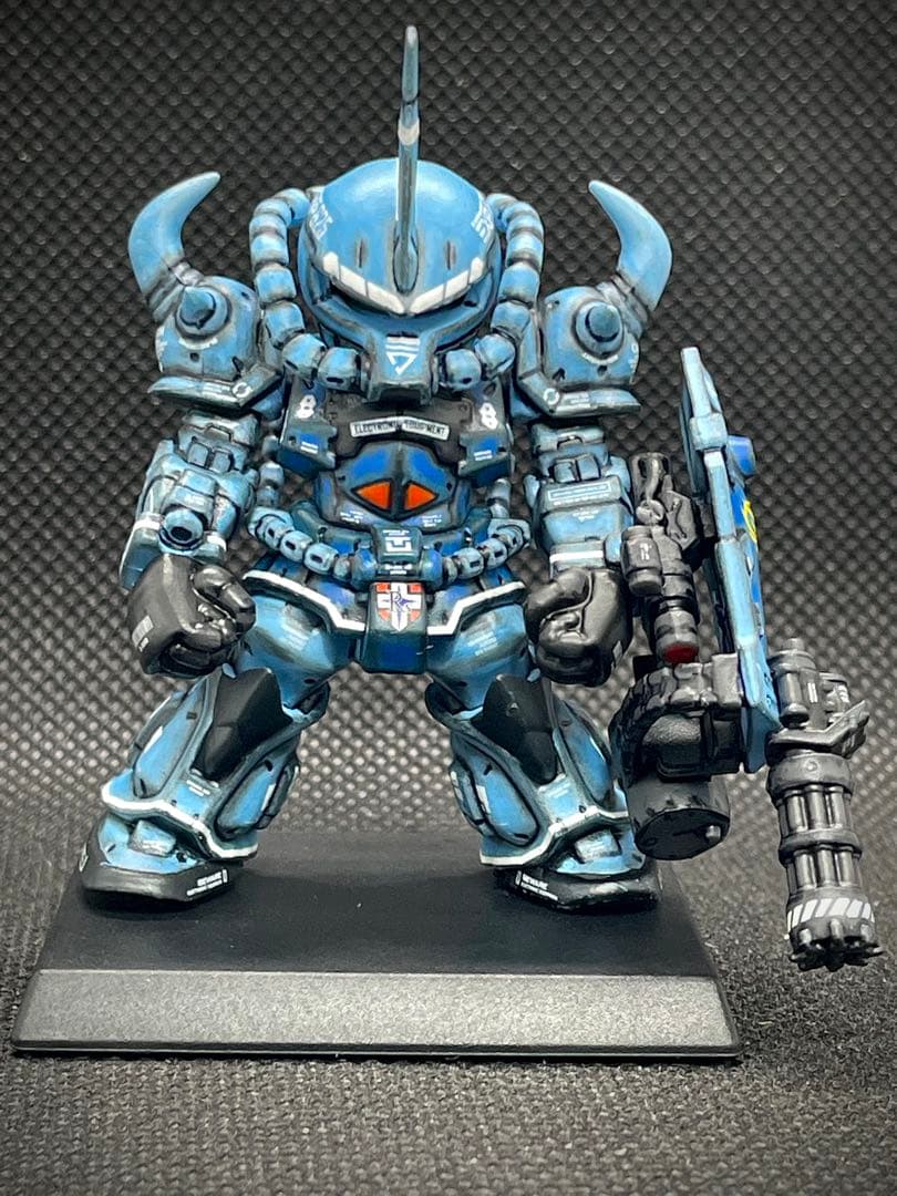 【送料無料】ガンダムコンバージ グフカスタム ガトリングシールドVerリペイント