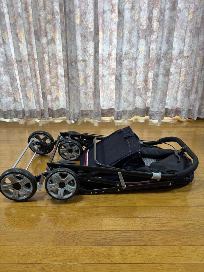 [美品]ボンビアルコン ペット用 バギー 折りたたみ スロープ付
