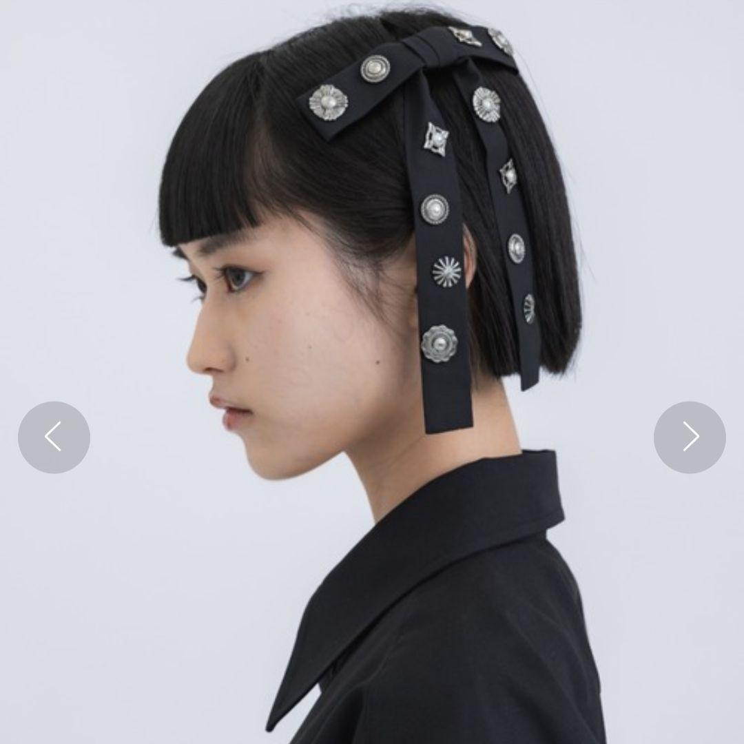 TOGA TOOトーガトゥ　メタルコンチョリボンタイ　TAKUYA着用　ブラック