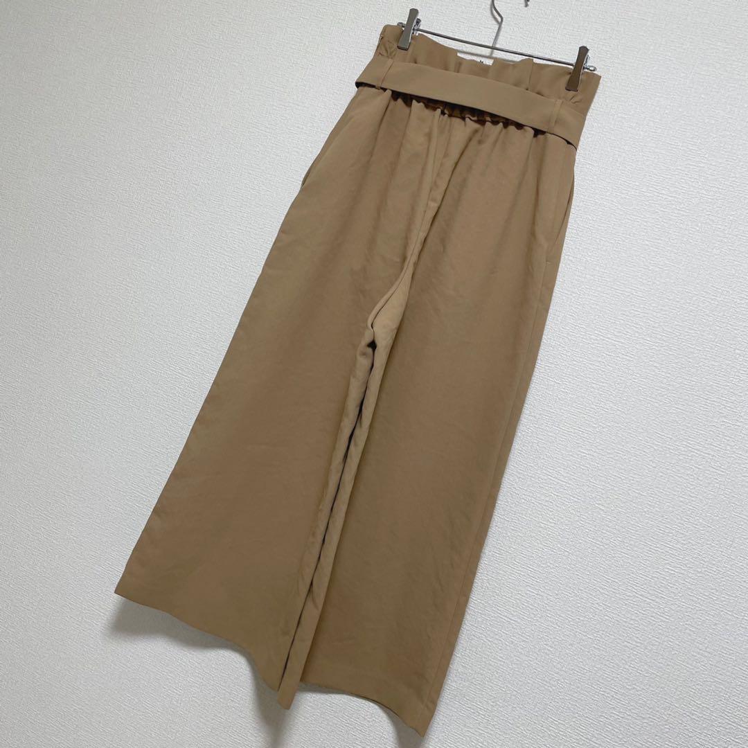【新品タグ付】Liesse巻き風ワイドパンツ　ベージュ　サイズ3 ガウチョパンツ