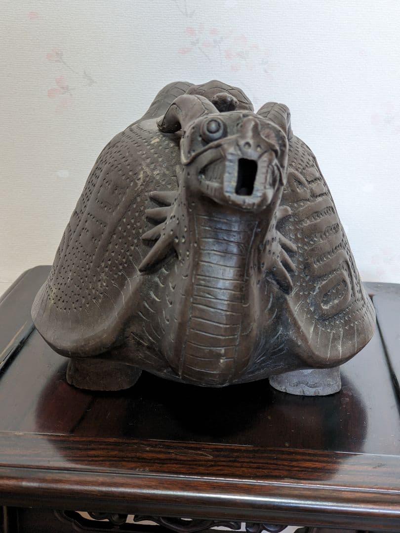 ♦中国 古玩古美術 龍形 茶壺 急須 宜興窯 アンティーク 骨董品 コレクション