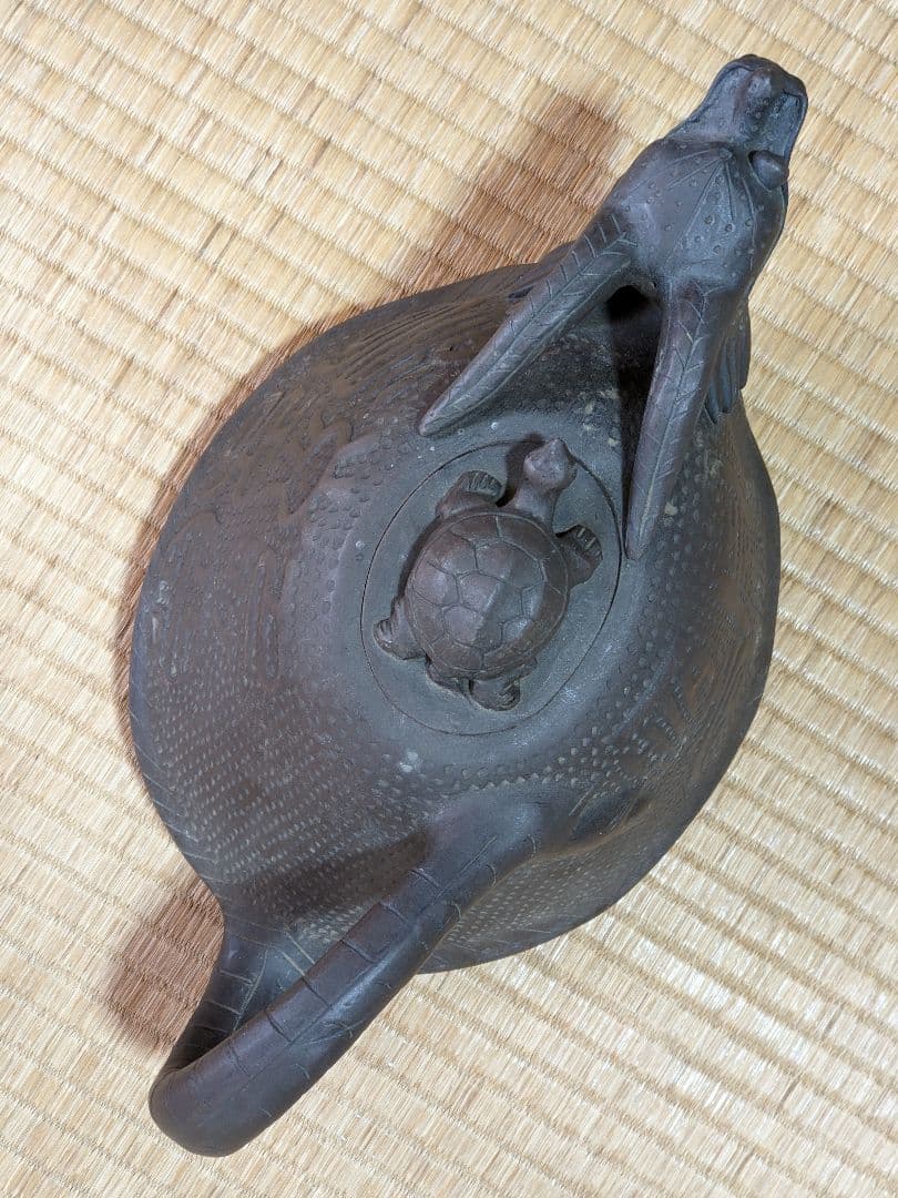 ♦中国 古玩古美術 龍形 茶壺 急須 宜興窯 アンティーク 骨董品 コレクション