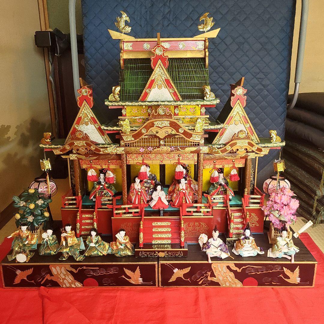 御殿飾りひな人形　雛人形セット