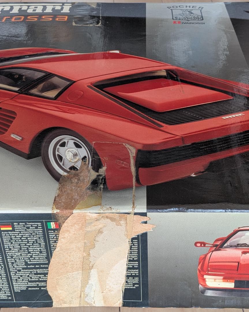 【希少品】POCHER フェラーリ 本体ダイキャスト製1/8スケール模型キット