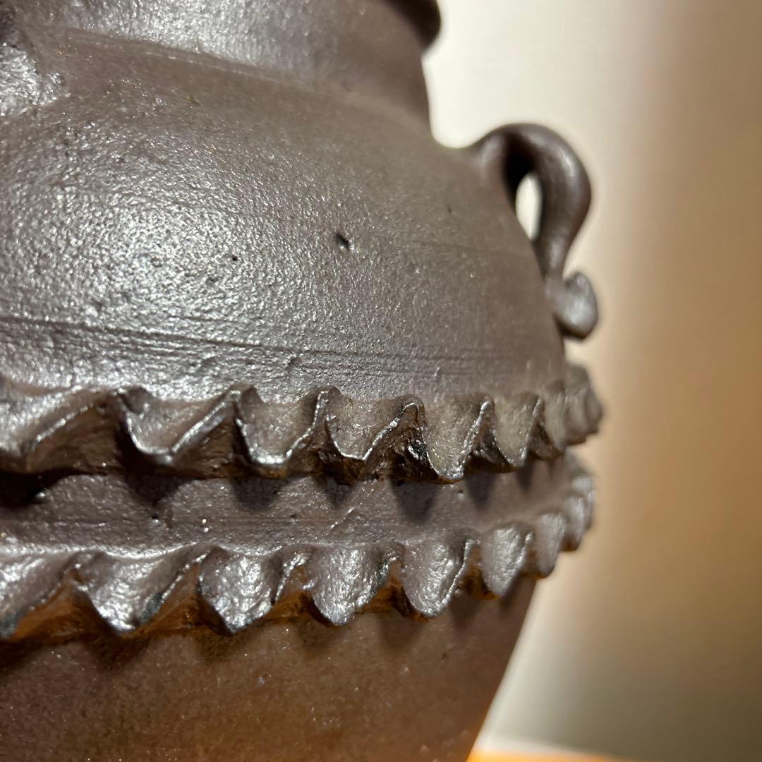 古壺　五耳壺　古美術