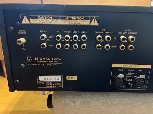 Luxman L-503S アンプ本体