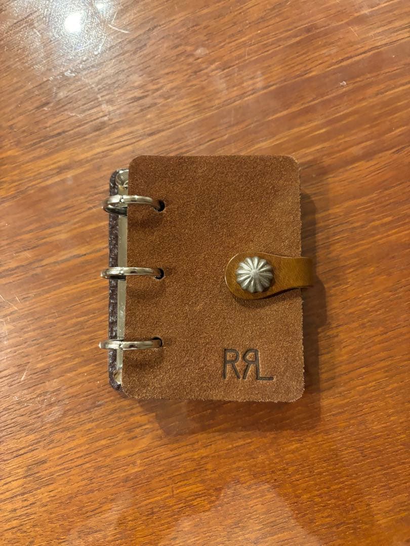 ダブルアールエル　手帳カバー　ラルフローレン　RRL レザー　手帳