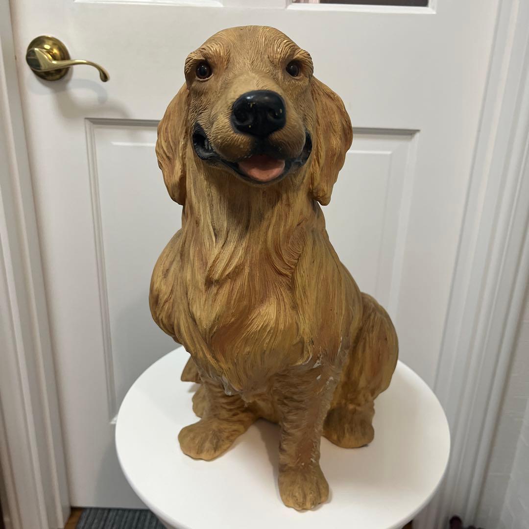 リアル　犬の樹脂製オーナメント　置物　犬　フィギュア
