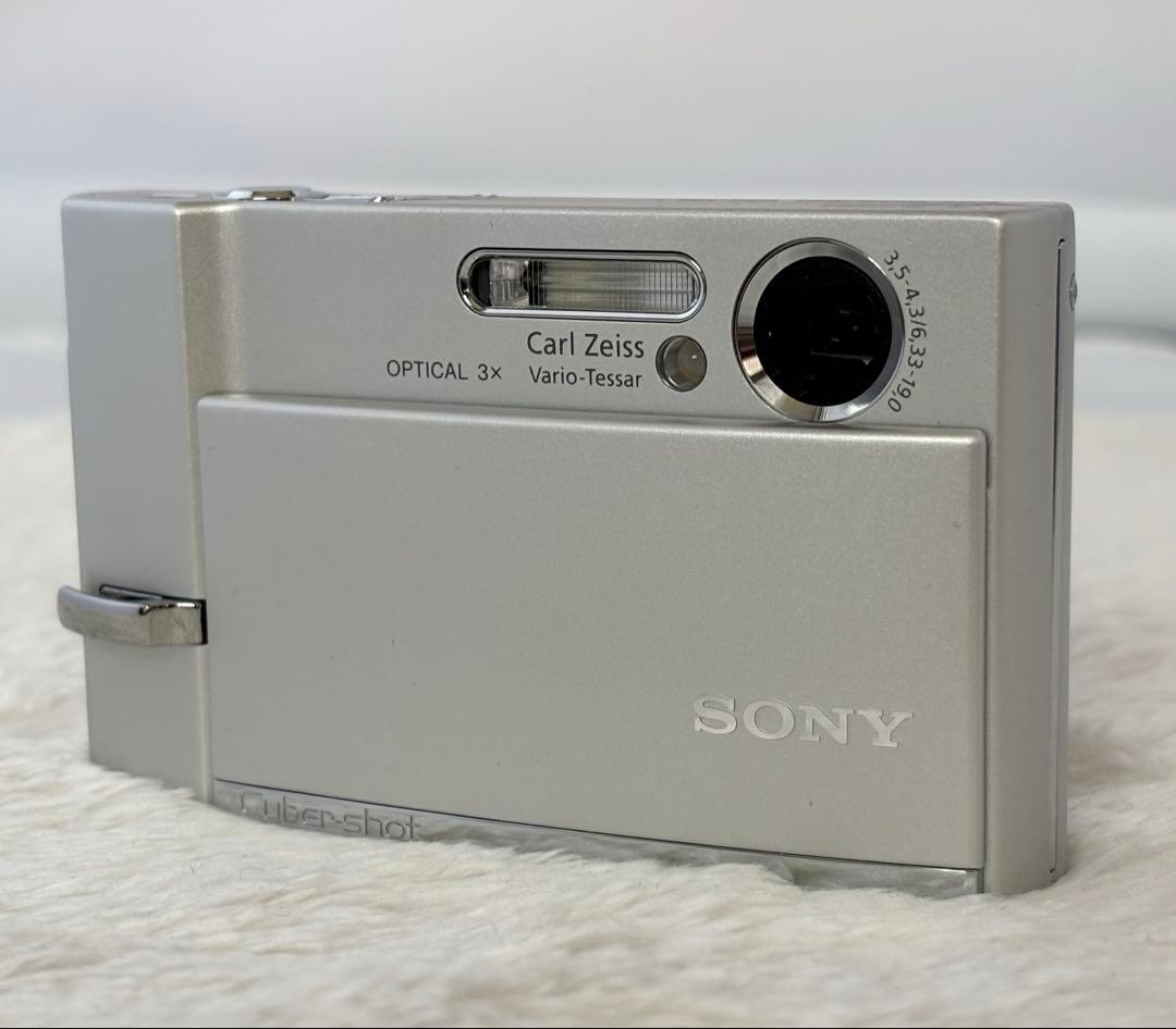 【SONY】Cyber-shot DSC-T30 デジカメ シルバー　コンデジ