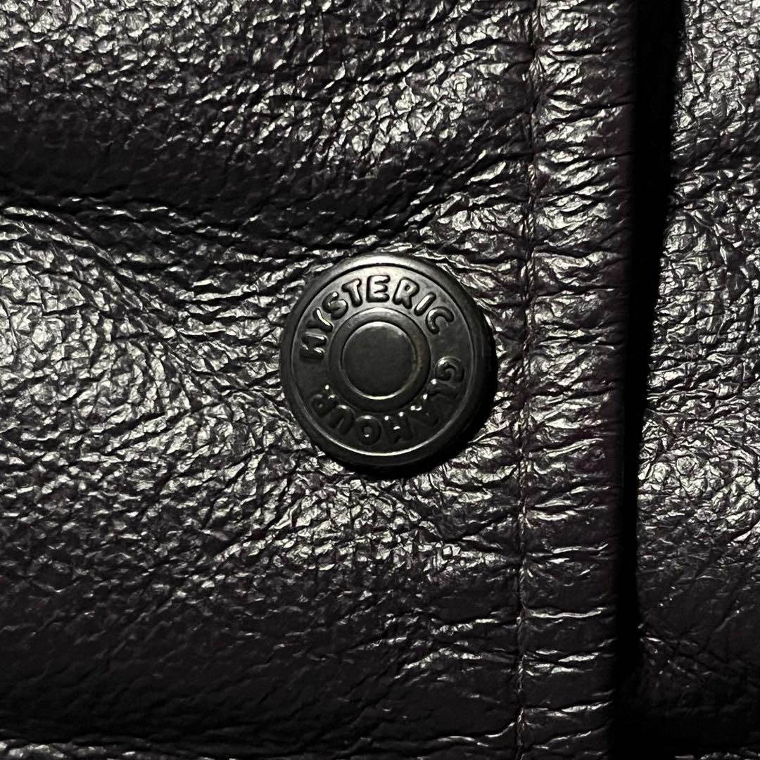 【ヒステリックグラマー】レザージャケット ライダース フライトジャケット L