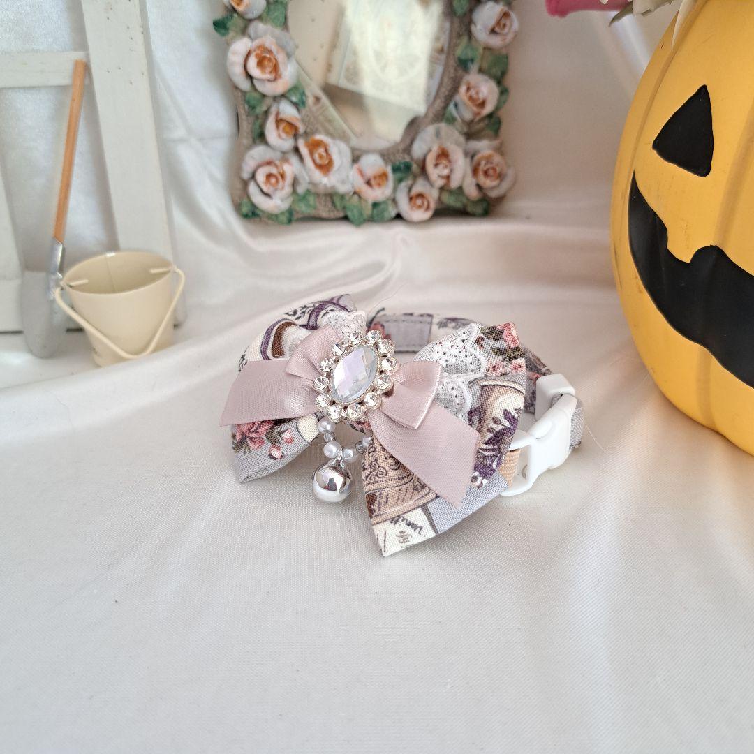 ハロウィン、スイートロリータ(シルバー)わんちゃん猫ちゃん用首輪