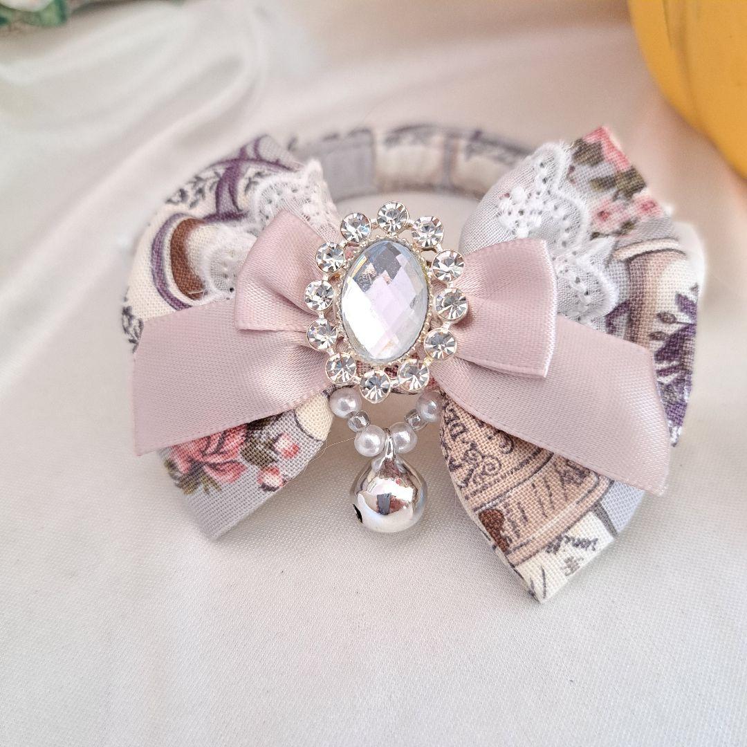 ハロウィン、スイートロリータ(シルバー)わんちゃん猫ちゃん用首輪