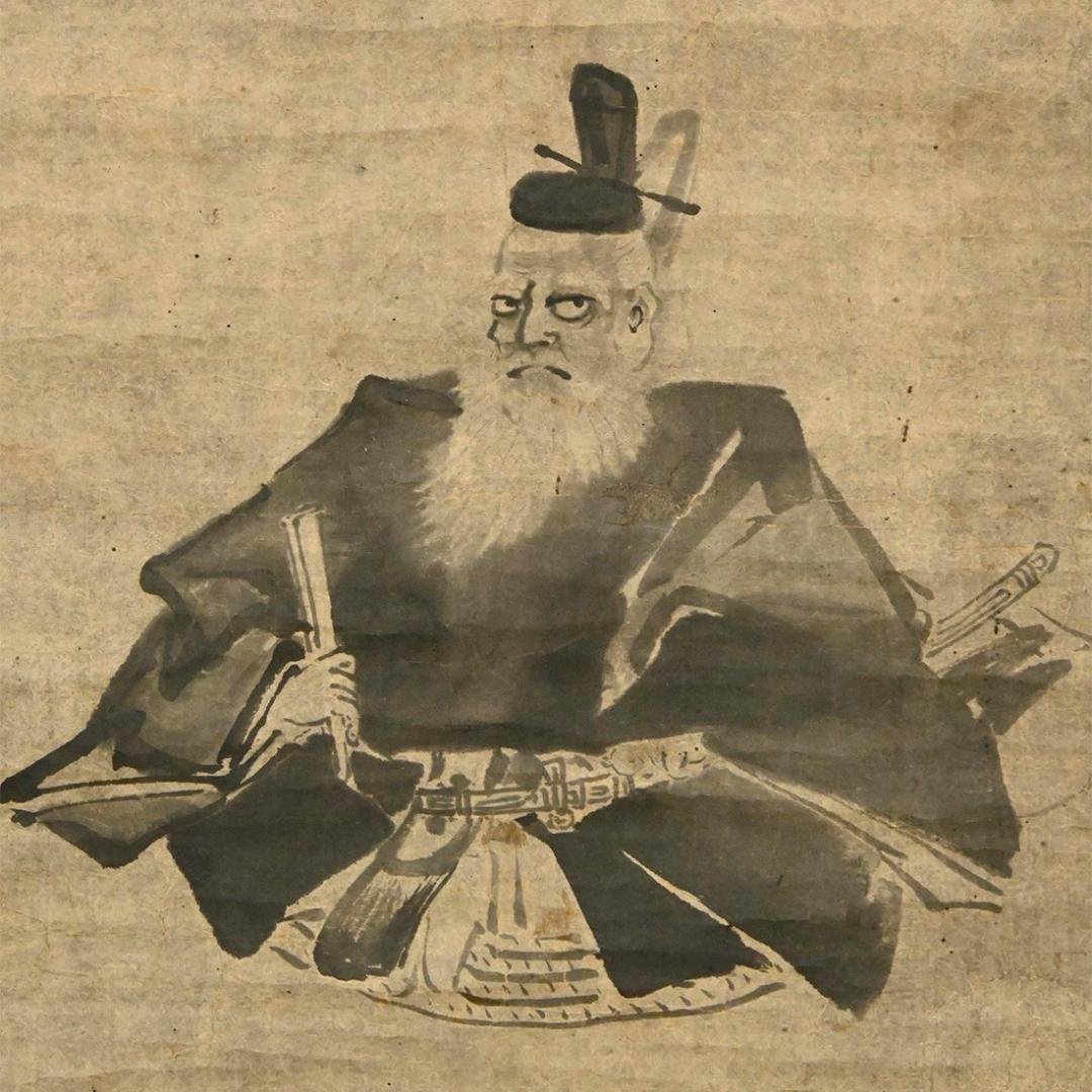 【真作】◆『雪舟 肖像図』◆検）長谷川等伯 狩野永徳 狩野探幽 周文 千利休