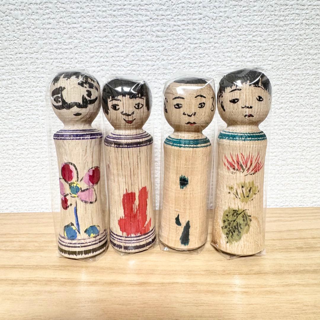 今 晃 3寸こけし 4本セット 伝統こけし