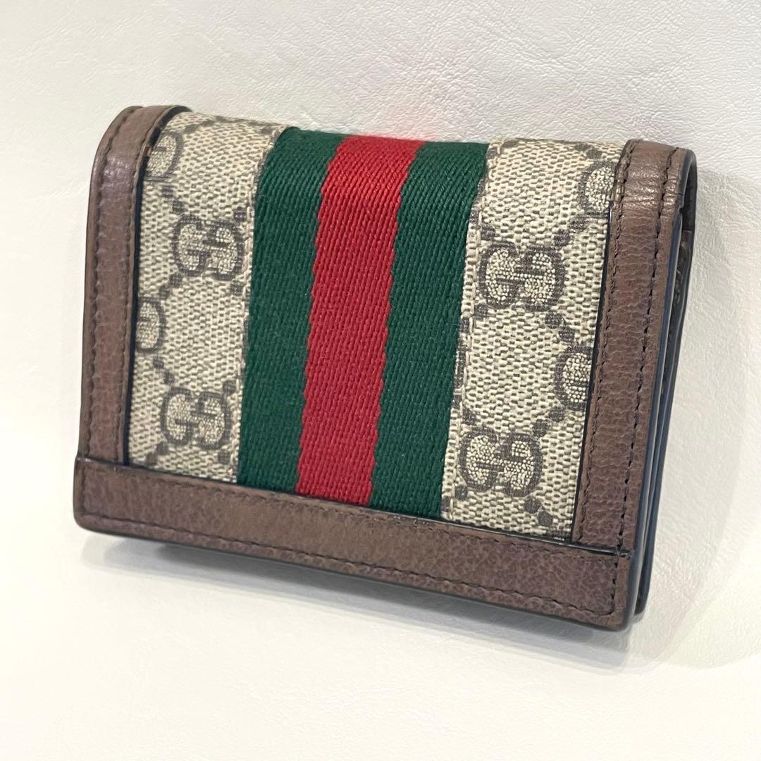 美品　グッチ　GGマーモント　オフディア　シェリーライン　赤　緑　金具　正規品