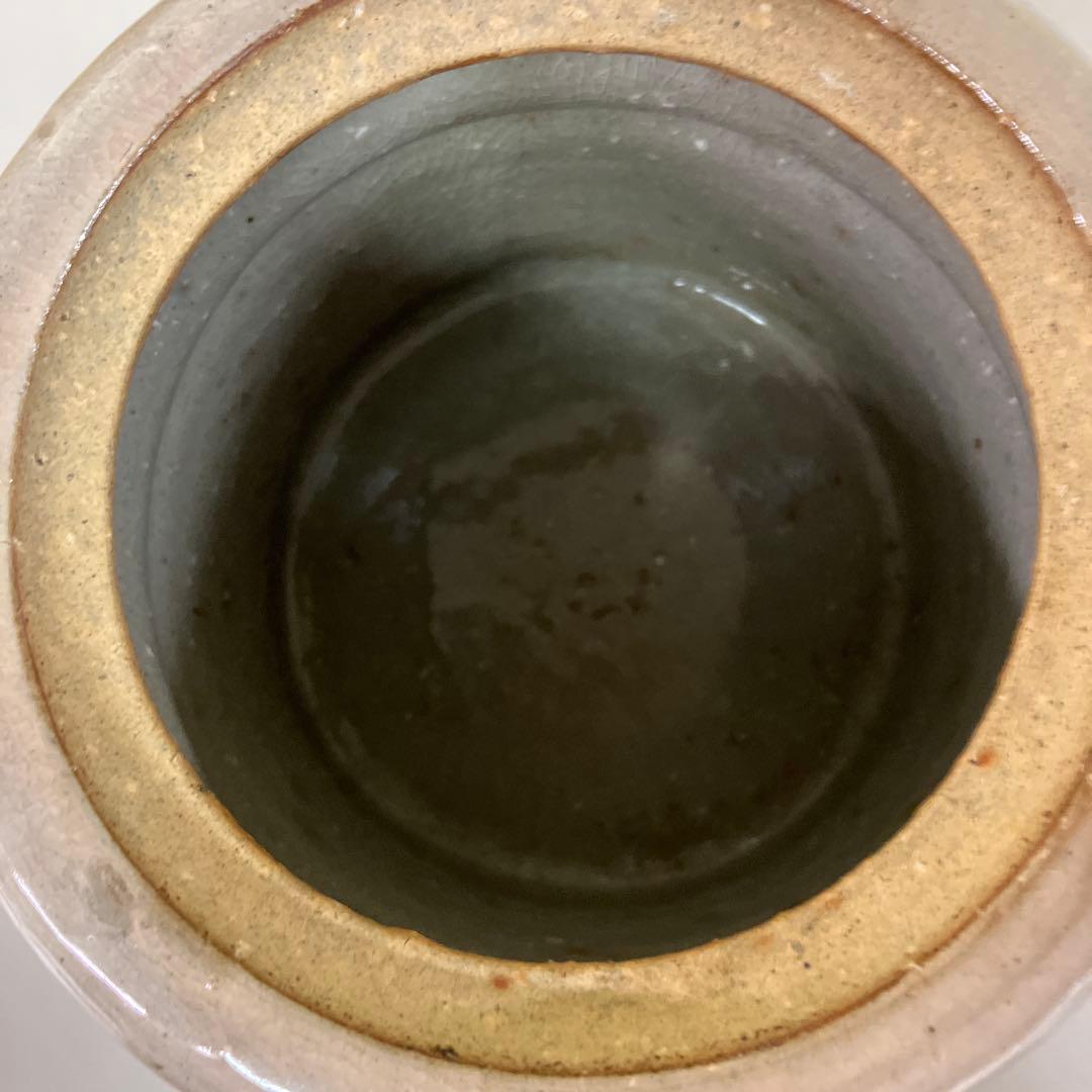 D-5 昭和レトロ 萩焼 陶器製 水指 水差し 茶道具 茶器 食器 和食器