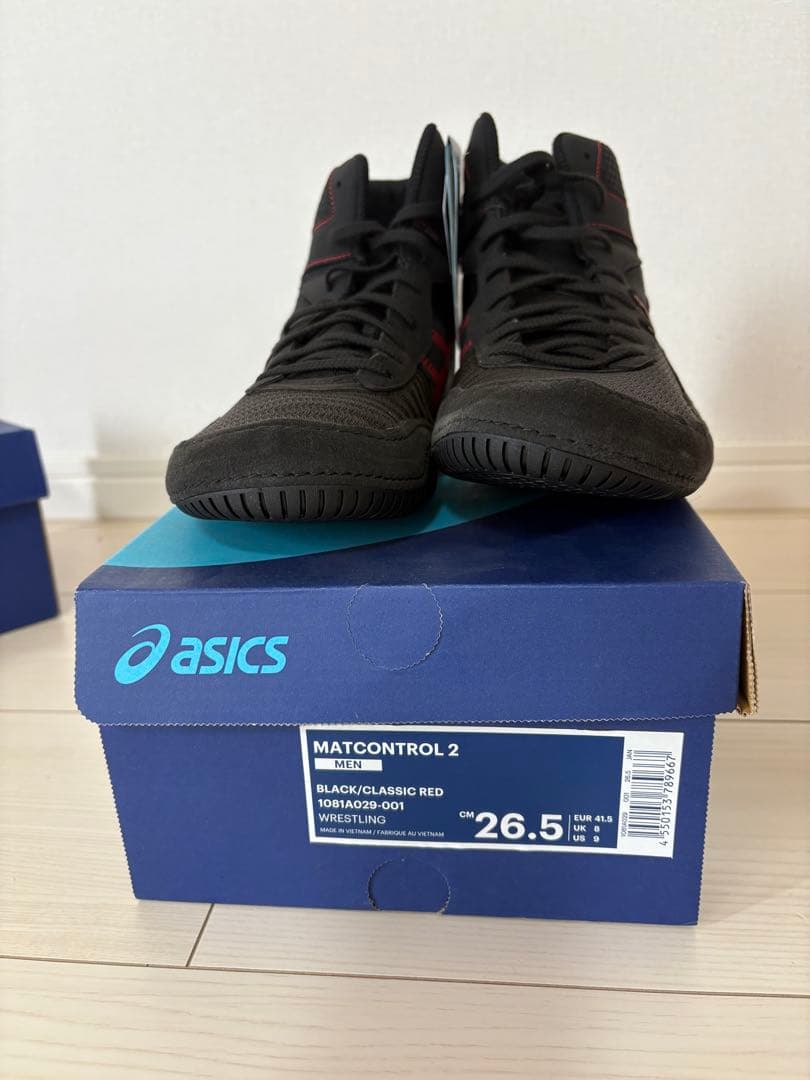 ASICS MATCONTROL 2 ブラック/クラシックレッド 26.5cm