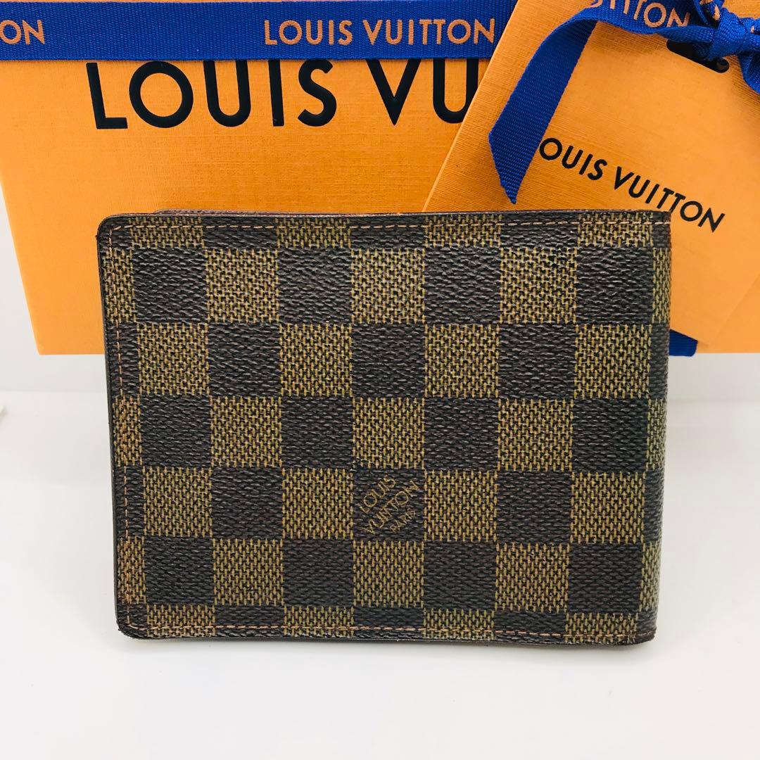ルイヴィトン✨ ダミエ エベヌ ポルトフォイユ・フロリン 二つ折り財布 茶