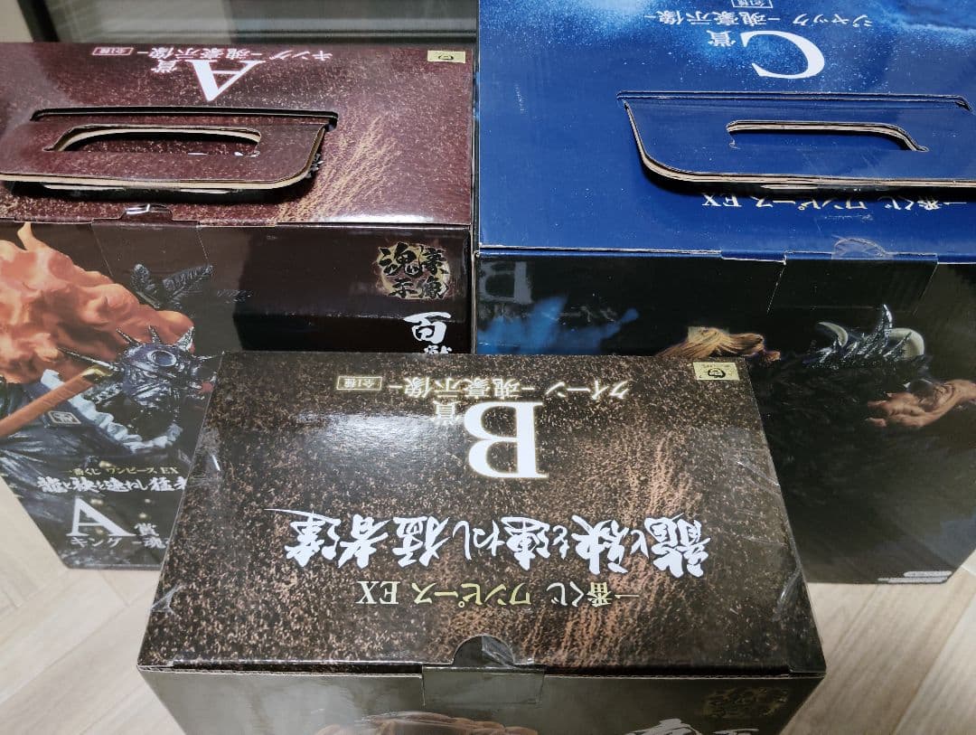 未開封　魂豪示像　一番くじ　キング　ジャック　クイーン　ワンピース