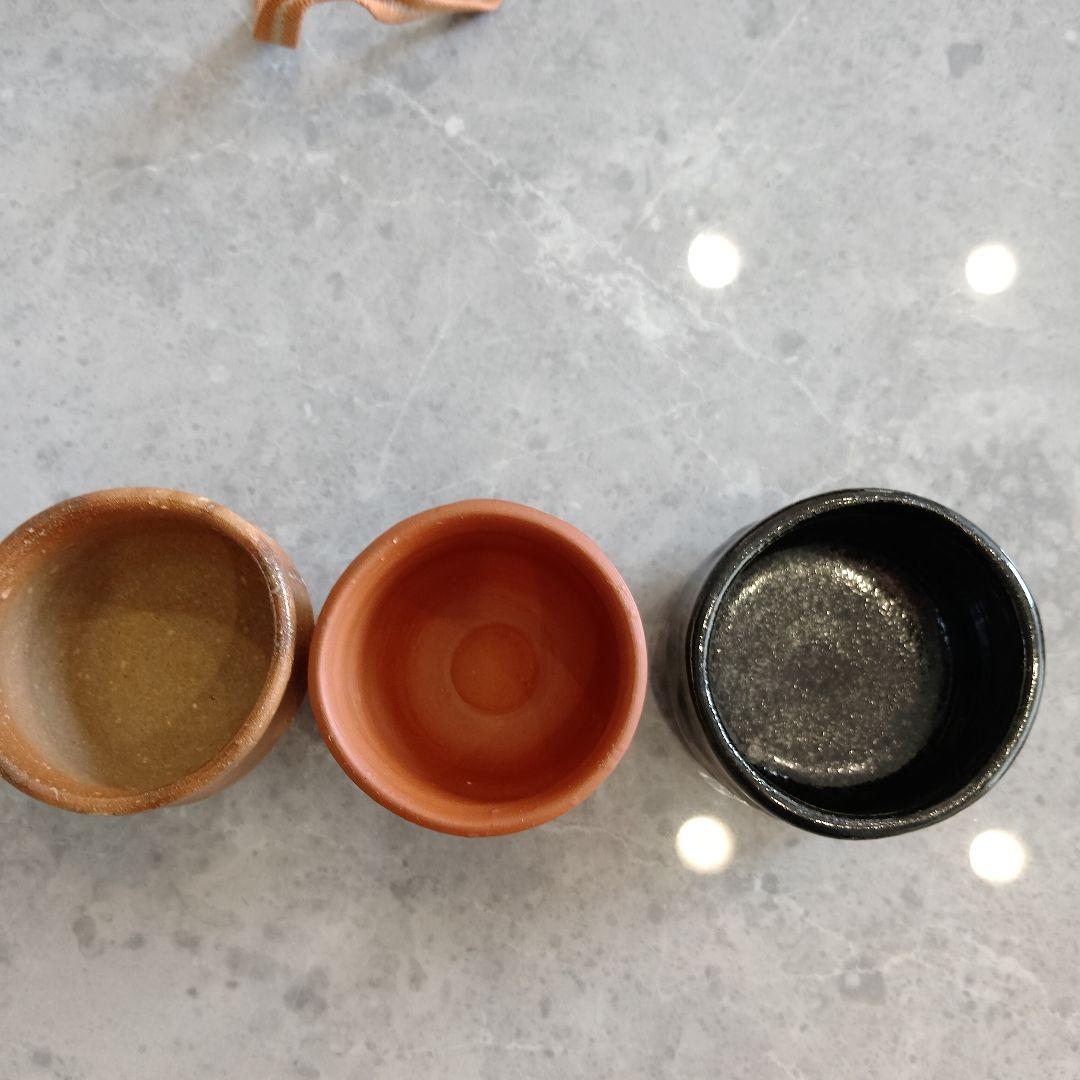 ぐい呑　三代　山田常山　英介　健吉　3個セット